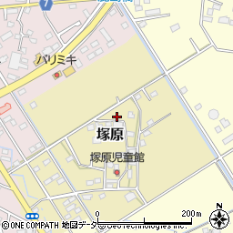 茨城県筑西市塚原周辺の地図
