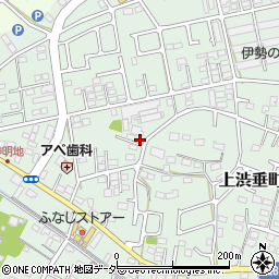 栃木県足利市上渋垂町261-7周辺の地図