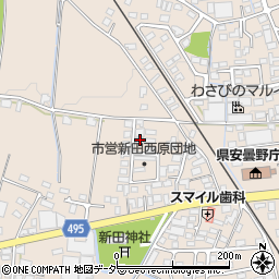 長野県安曇野市豊科新田5231-41周辺の地図