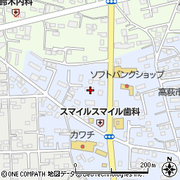 栃木県佐野市高萩町502周辺の地図
