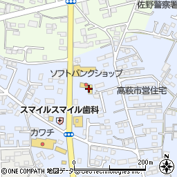栃木県佐野市高萩町525周辺の地図