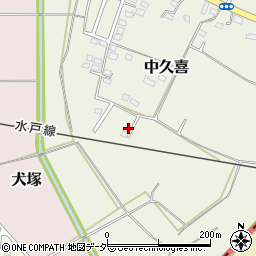栃木県小山市中久喜43周辺の地図
