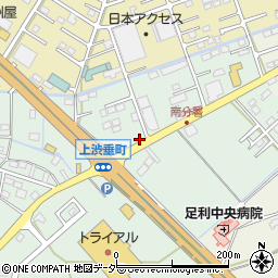 栃木県足利市上渋垂町909周辺の地図