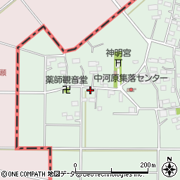 栃木県小山市中河原125周辺の地図
