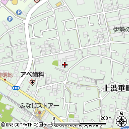 栃木県足利市上渋垂町256周辺の地図