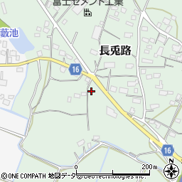 茨城県笠間市長兎路450周辺の地図