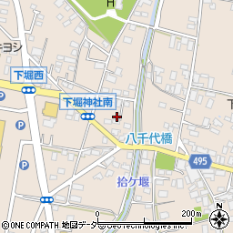 長野県安曇野市堀金烏川4987周辺の地図