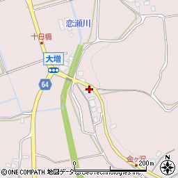 茨城県石岡市大増374周辺の地図