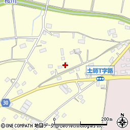 茨城県笠間市土師1222-2周辺の地図