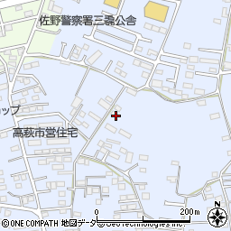 栃木県佐野市高萩町585周辺の地図