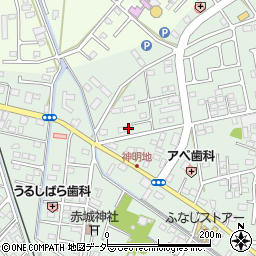 栃木県足利市上渋垂町103周辺の地図