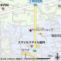 栃木県佐野市高萩町500周辺の地図