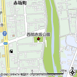 西部赤坂公園周辺の地図