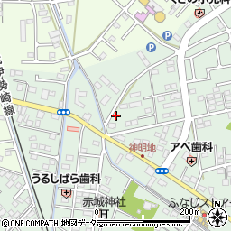 栃木県足利市上渋垂町110周辺の地図