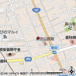 長野県安曇野市豊科新田5940周辺の地図