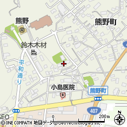 群馬県太田市熊野町13-2周辺の地図
