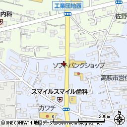 栃木県佐野市高萩町510周辺の地図