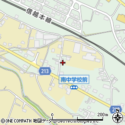 中山自動車周辺の地図