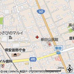 長野県安曇野市豊科新田5933周辺の地図