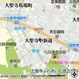 石川県加賀市大聖寺中新道周辺の地図