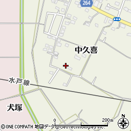 栃木県小山市中久喜180周辺の地図