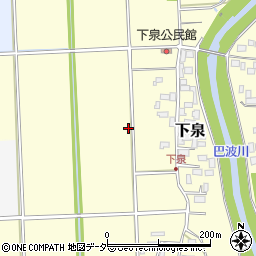 栃木県小山市下泉周辺の地図