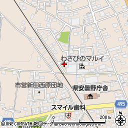 長野県安曇野市豊科新田5014周辺の地図