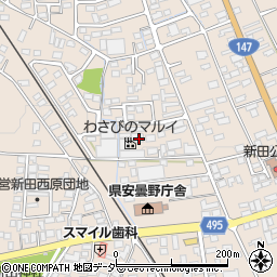 長野県安曇野市豊科新田4954-9周辺の地図