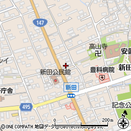 長野県安曇野市豊科新田5801周辺の地図