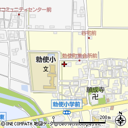 加賀市役所　勅使地区会館周辺の地図