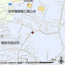 栃木県佐野市高萩町588周辺の地図