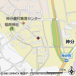 茨城県筑西市神分519周辺の地図