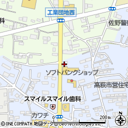 栃木県佐野市高萩町511周辺の地図