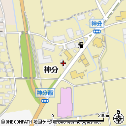 茨城県筑西市神分43周辺の地図