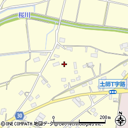 茨城県笠間市土師1225-1周辺の地図