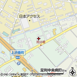 栃木県足利市上渋垂町1177周辺の地図