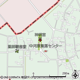 栃木県小山市中河原202周辺の地図