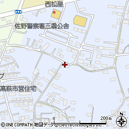 栃木県佐野市高萩町589周辺の地図