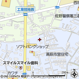 栃木県佐野市高萩町516周辺の地図