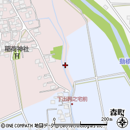 石川県加賀市二子塚町ケ周辺の地図