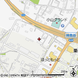 栃木県小山市神鳥谷252-14周辺の地図