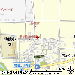 石川県加賀市勅使町チ周辺の地図