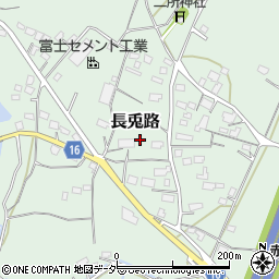 茨城県笠間市長兎路704周辺の地図