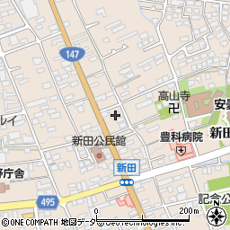 長野県安曇野市豊科新田5816周辺の地図