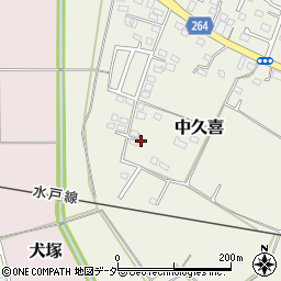 栃木県小山市中久喜178周辺の地図