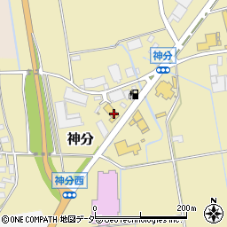 茨城県筑西市神分45-1周辺の地図