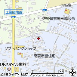 栃木県佐野市高萩町561周辺の地図