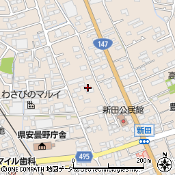 長野県安曇野市豊科新田5923周辺の地図