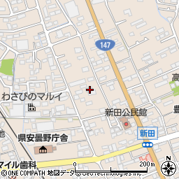 長野県安曇野市豊科新田5923-2周辺の地図