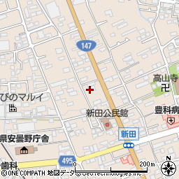 長野県安曇野市豊科新田5926-5周辺の地図